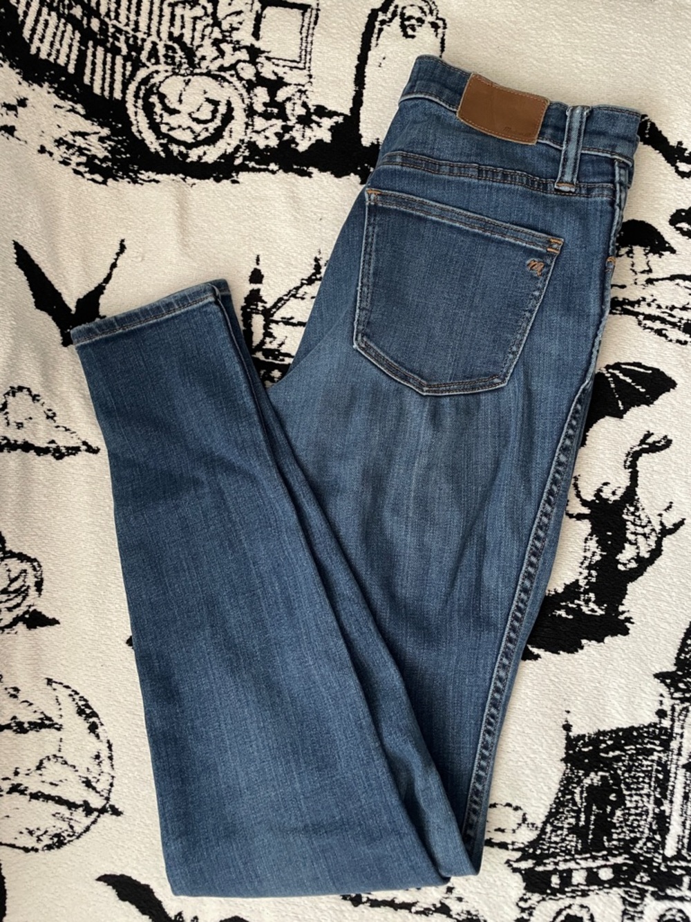 Madewell Classic High Rise Skinny blue Jeans in Medium Blue 27T 27 tall